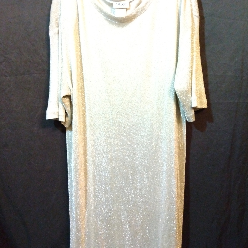 Gilberti Vintage Glittery Midi Dress